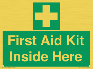 First Aid Kit Inside Here
